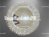Luxury Gem stone Mirror , Selenite Stone Mirror, Selenite Mirrors, Selenite Crystal Mirrors, Home Living Decors Unique Handicrafts IND
